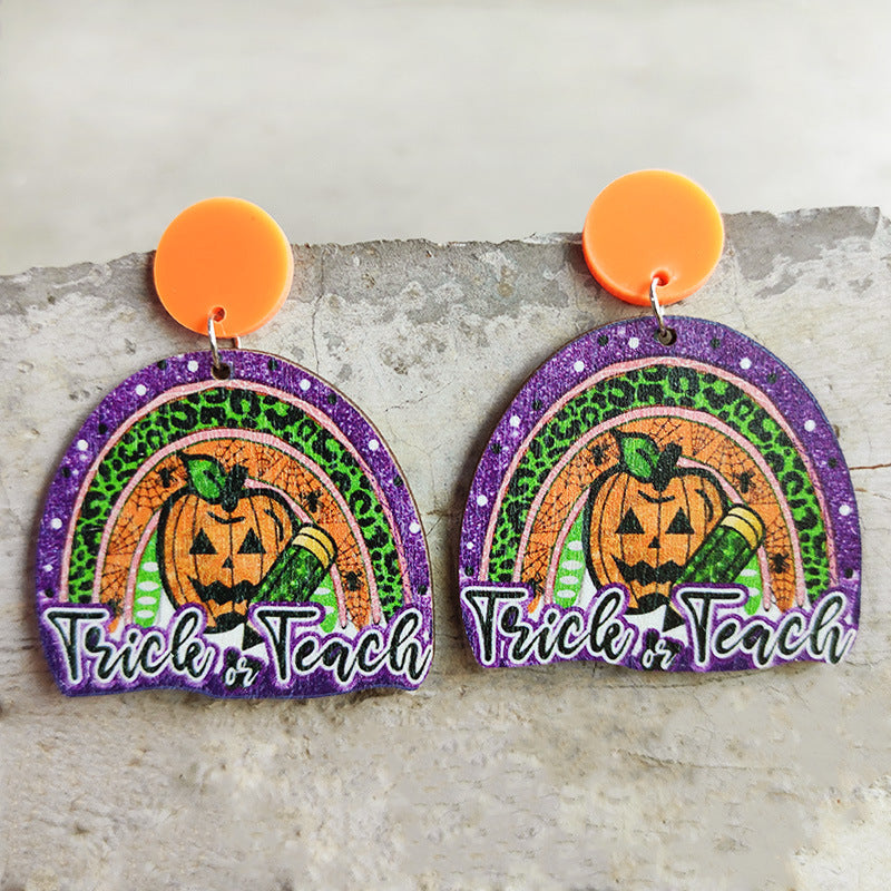 Boucles d'oreilles pendantes d'Halloween