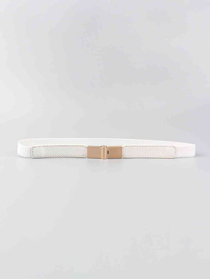 PU Elastic Skinny Belt