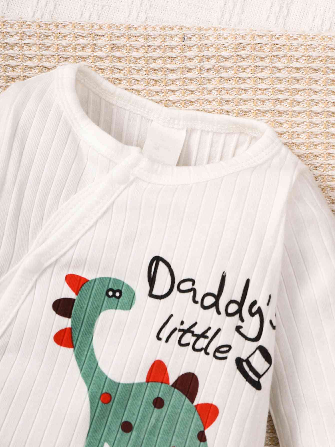 DADDY'S LITTLE MAN Mono con estampado de dinosaurio