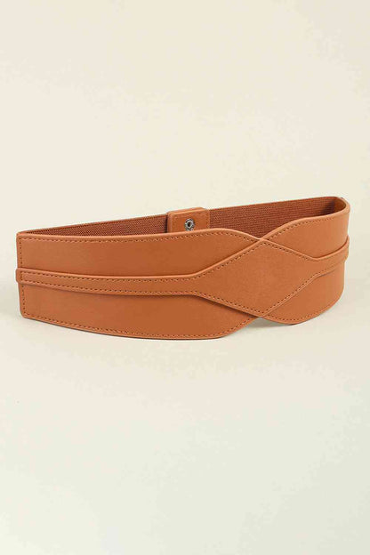 Ceinture large élastique en PU