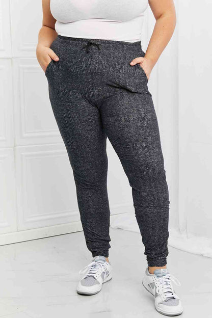 Leggings Depot Stay In - Pantalon de jogging taille pleine avec cordon de serrage