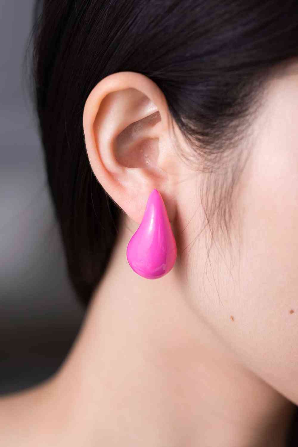 Boucles d'oreilles en laiton goutte d'eau de grande taille