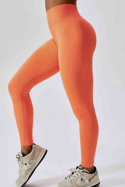 Leggings de sport longs à taille large et coupe ajustée