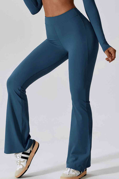 Pantalon de sport long taille haute coupe slim