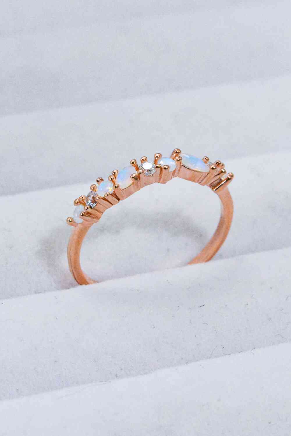 Bague Décor Pierre de Lune et Zircon