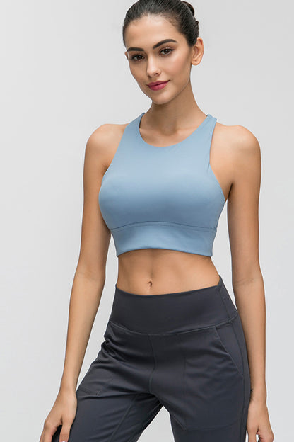 Soutien-gorge de sport dos nu avec trou de serrure