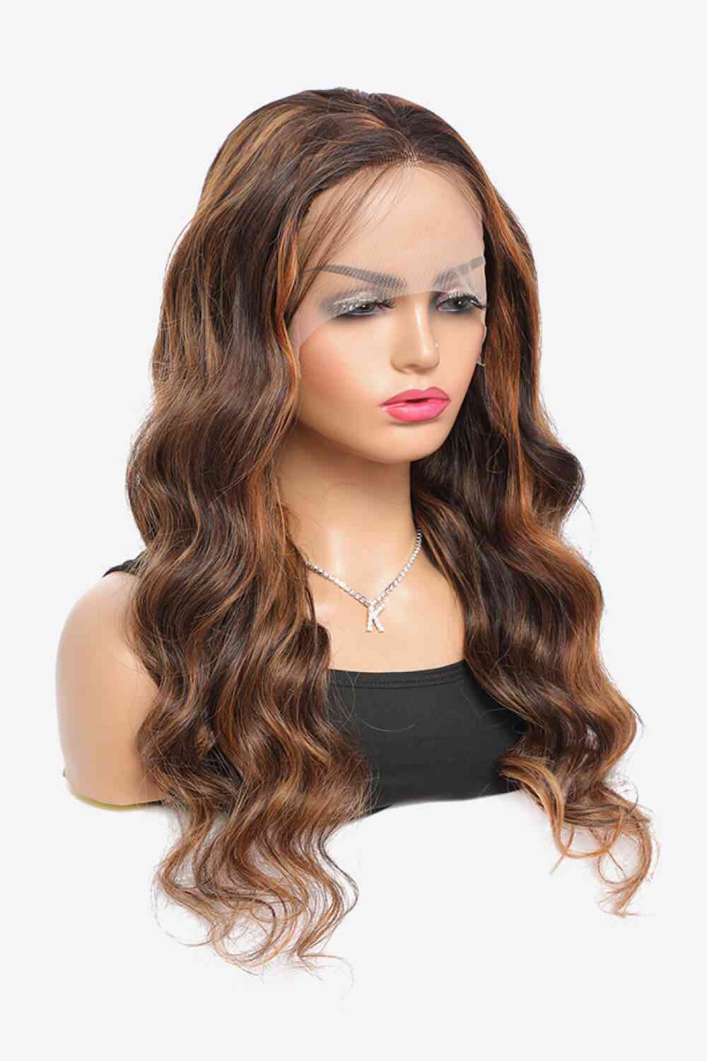 18" #P4/27 13x4 Pelucas delanteras de encaje Resalte Cabello humano Cuerpo Wave150% Densidad