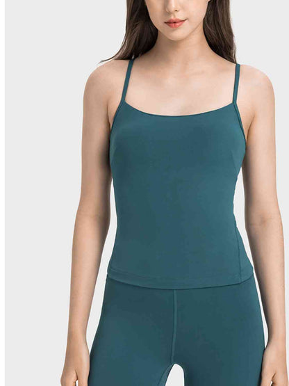 Camisole de sport à découpes entrecroisées