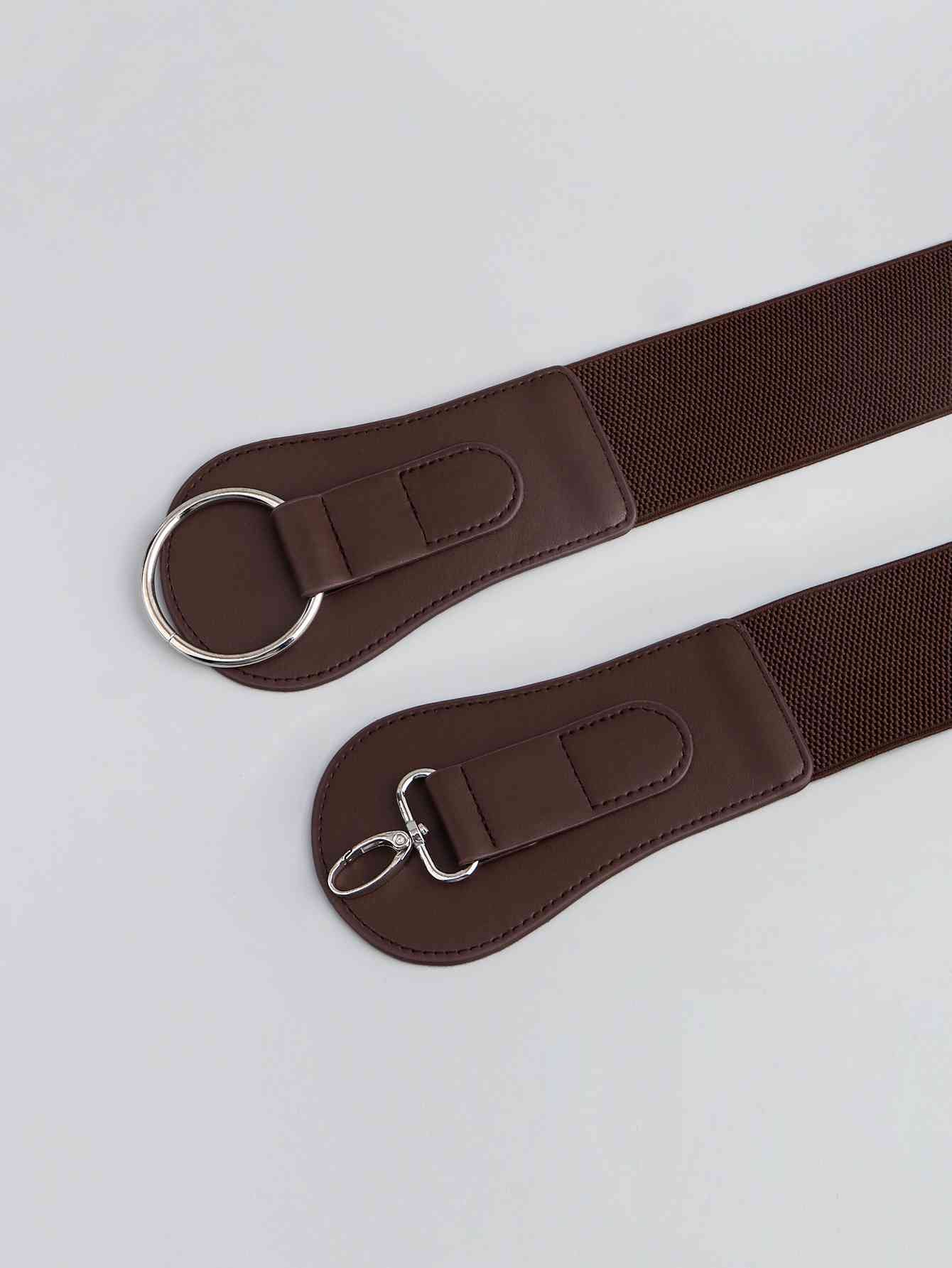 Ceinture large élastique en PU