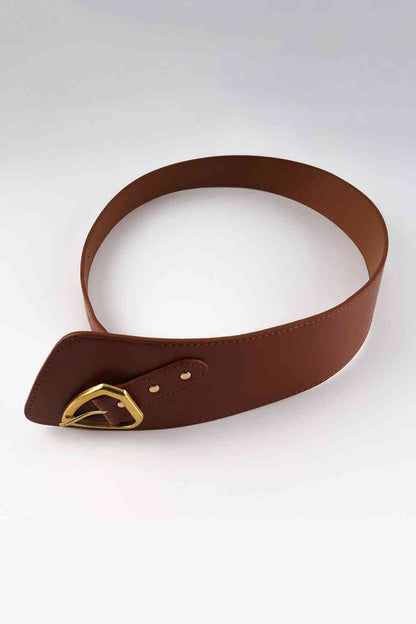 Ceinture irrégulière en cuir PU