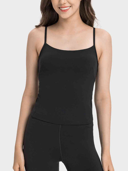 Camisole de sport à découpes entrecroisées