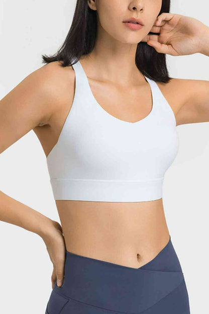 Soutien-gorge de sport respirant à dos croisé