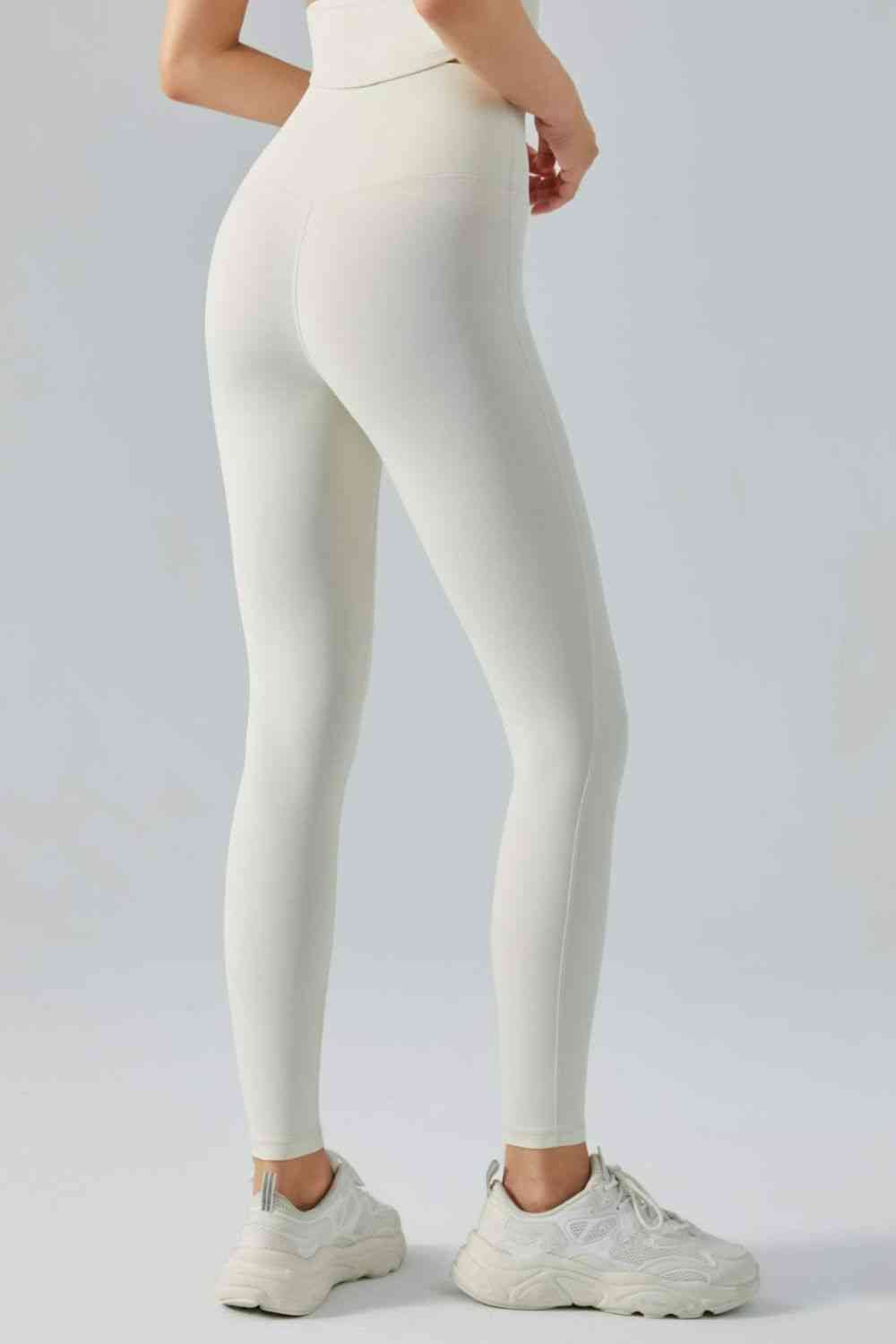 Leggings activos con cintura ancha