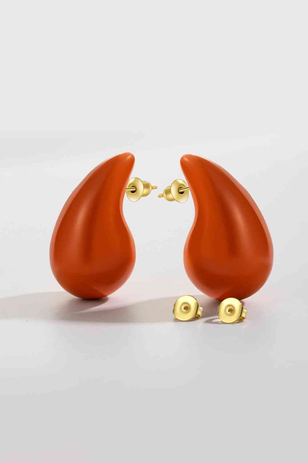 Boucles d'oreilles en laiton goutte d'eau de grande taille