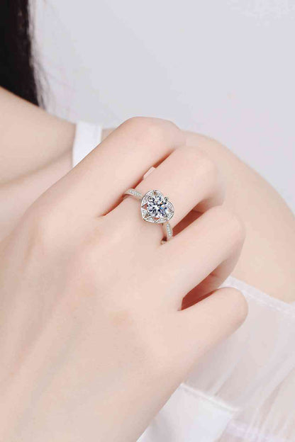 Bague Coeur Moissanite