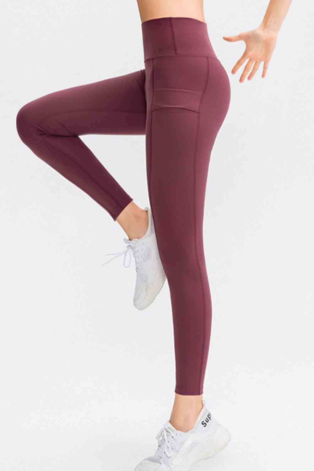 Pantalon de sport long coupe slim à large ceinture avec poche