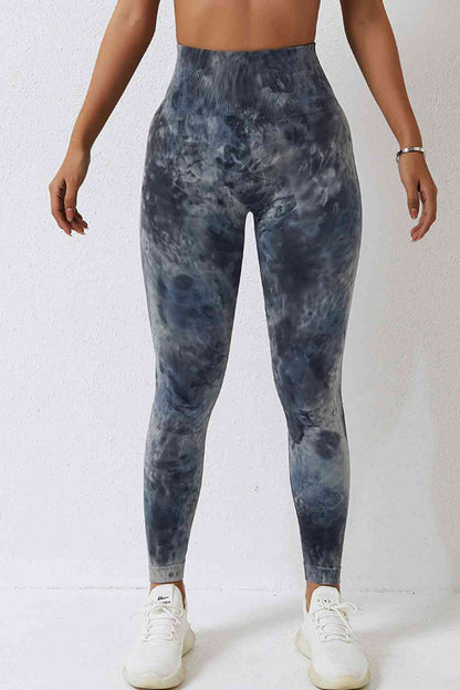 Pantalon de sport long tie-dye taille haute