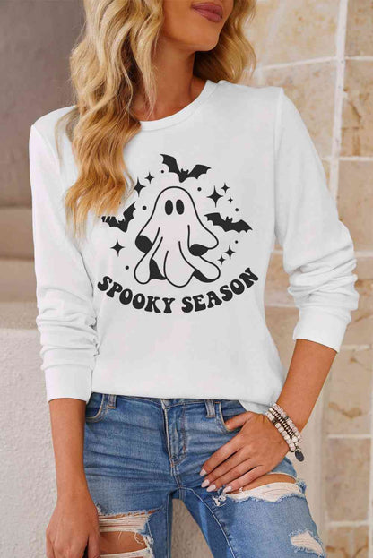 SPOOKY SEASON Sweat-shirt graphique à col rond