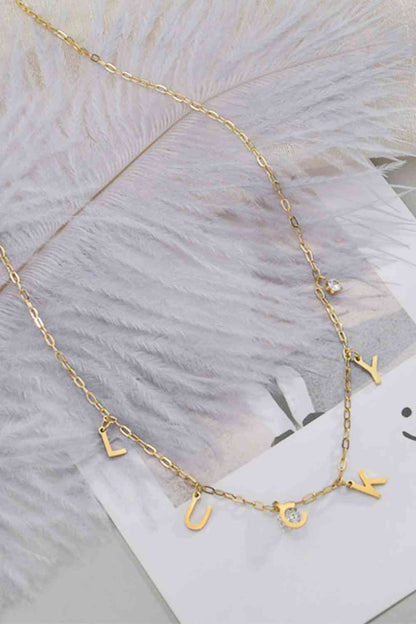 Collier LUCKY en acier inoxydable