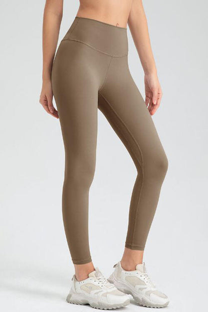 Legging actif coupe slim à large taille