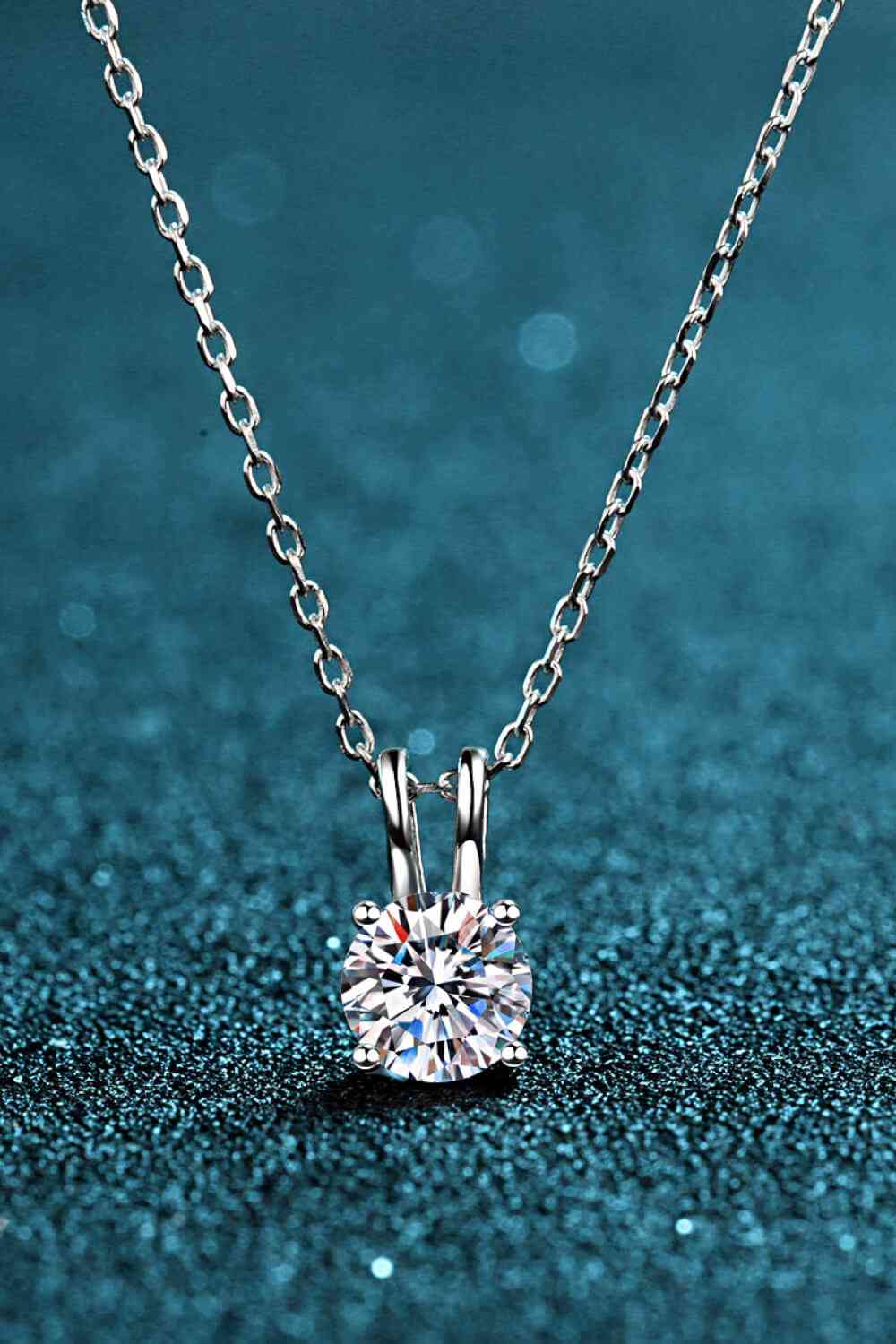 Collier moissanite en argent sterling 925