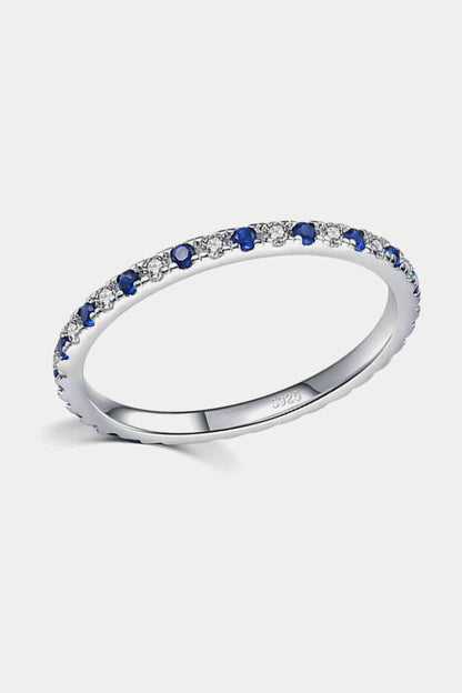 Bague en argent sterling 925 et zircone cubique