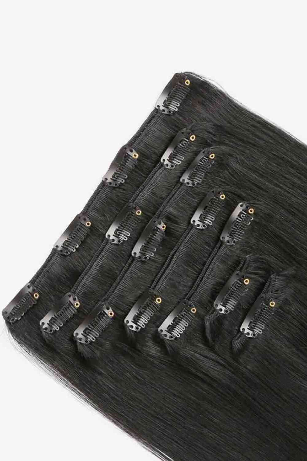 20" 120g Clip-in Hair Extensions Indian Human Hair