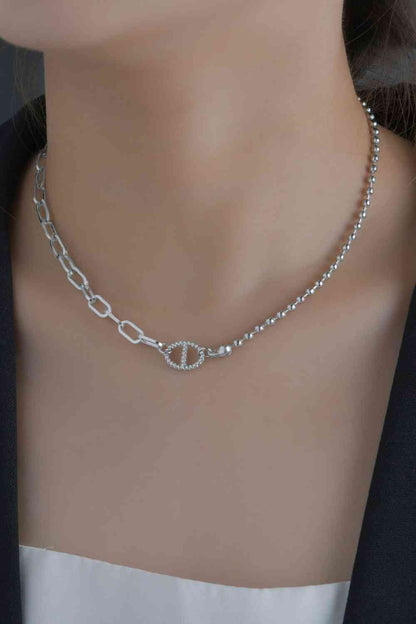 Conjunto de collar de dos piezas de acero inoxidable