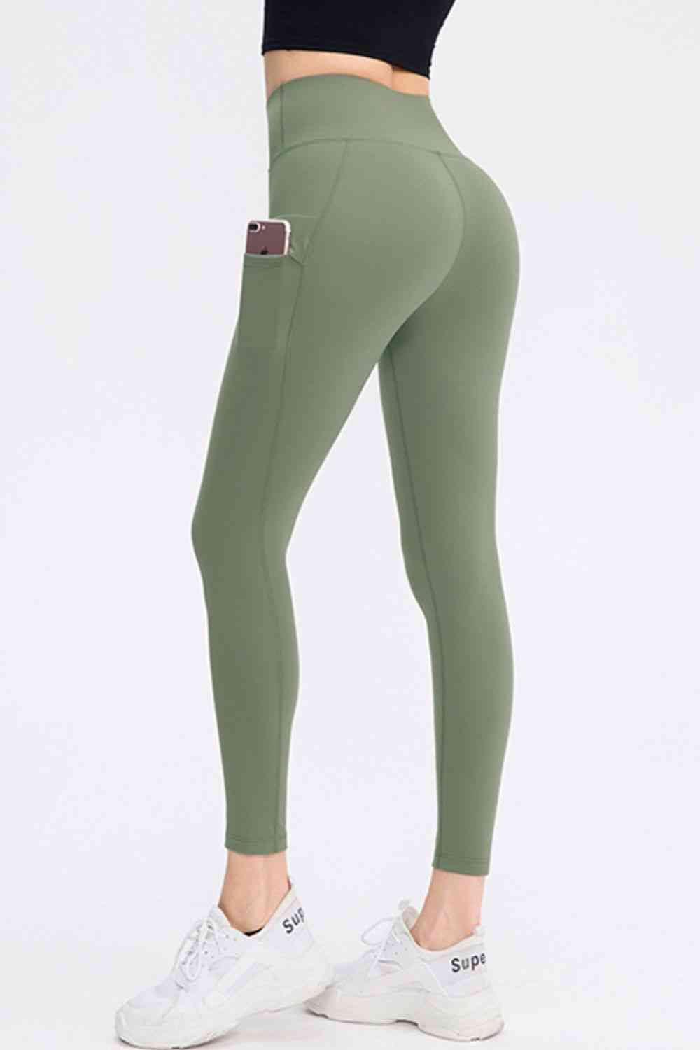 Pantalon de sport long coupe slim à large ceinture avec poche