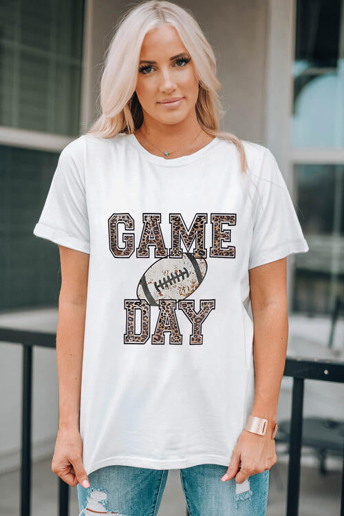Camiseta de manga corta con gráfico de pelota GAME DAY