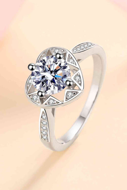 Bague Coeur Moissanite