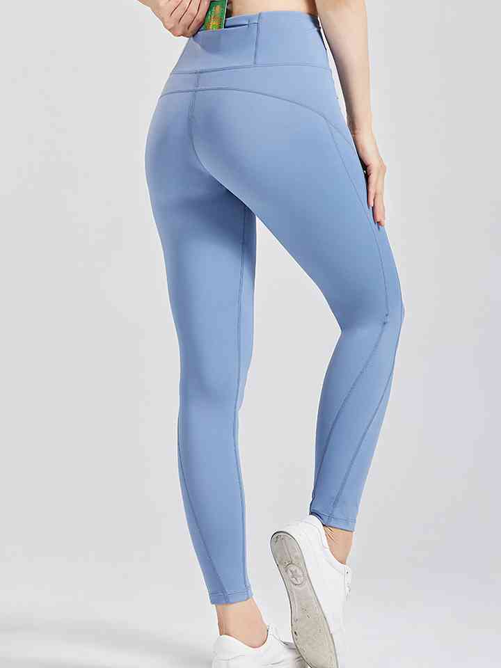 Leggings activos con cintura ancha