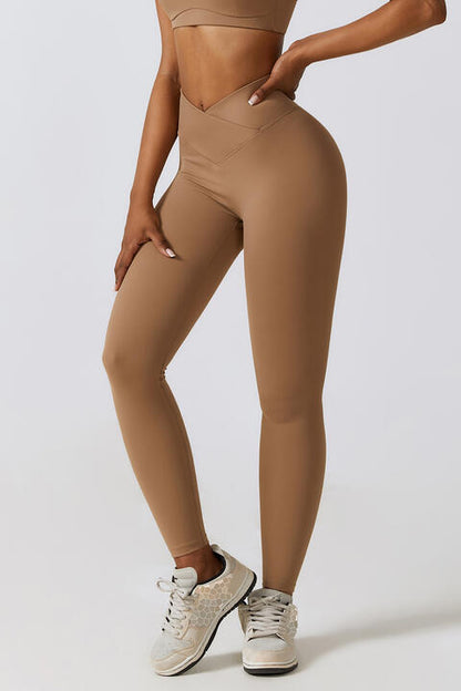 Legging de sport à taille en V