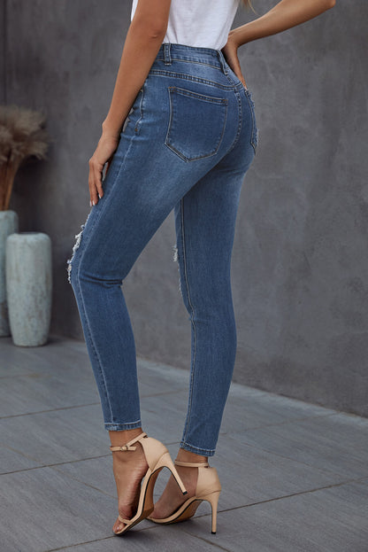 Baeful - Jean skinny déchiré vintage