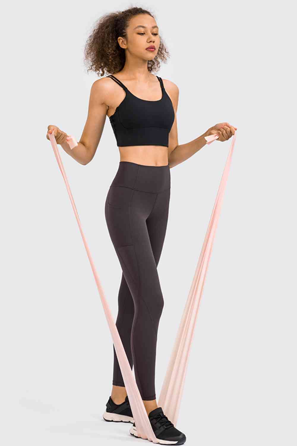 Leggings de yoga de talle alto con bolsillo lateral