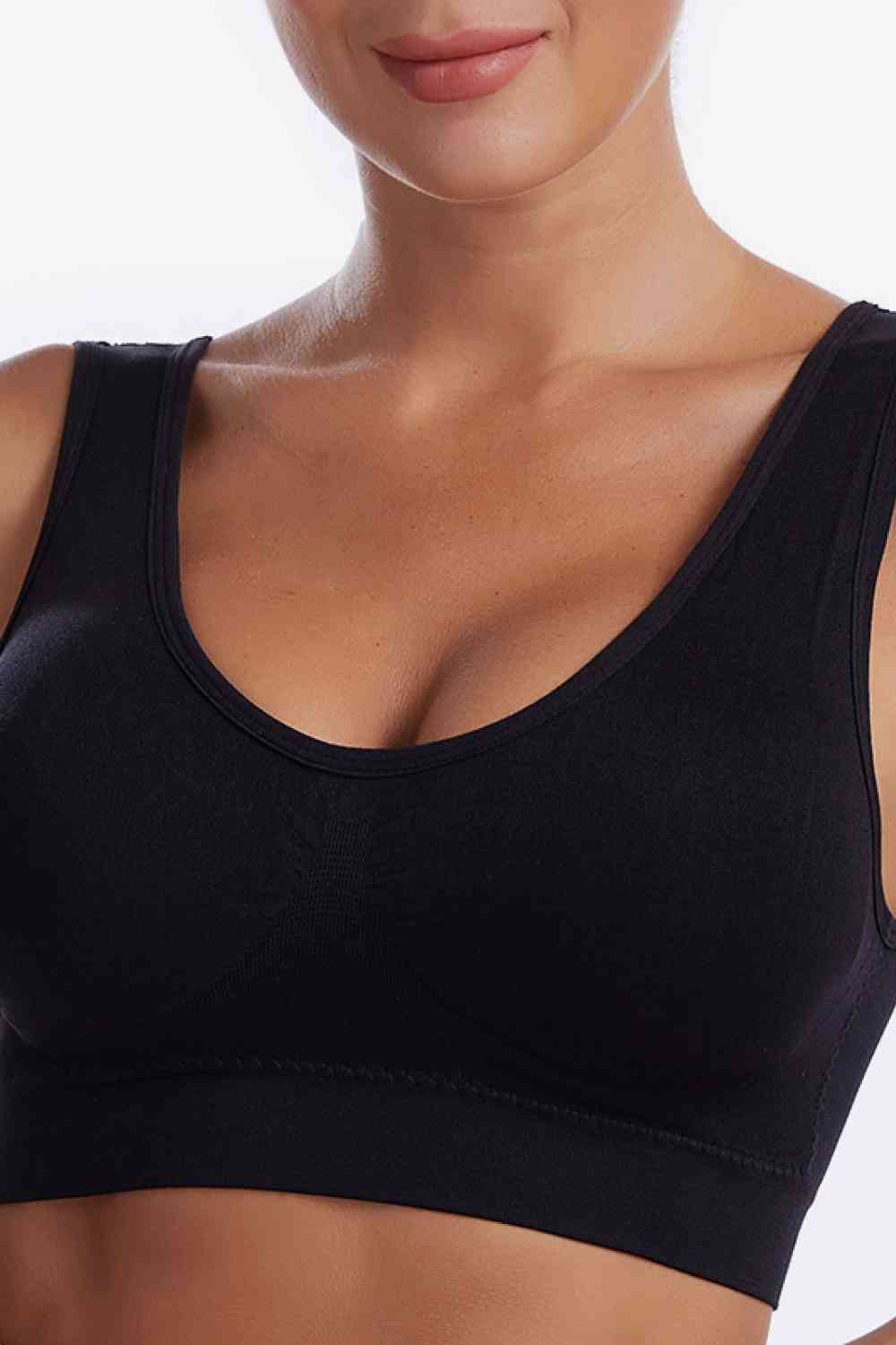 Soutien-gorge de sport à larges bretelles pleine taille