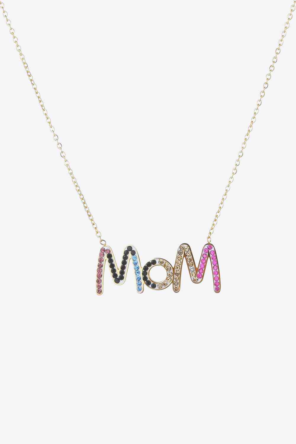 Collier en acier inoxydable MOM Zircon