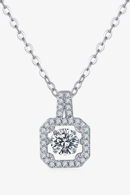 Collier en argent sterling 925 Moissanite adoré