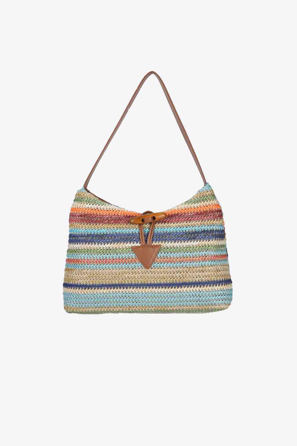 Bolso de hombro de paja multicolor Adored