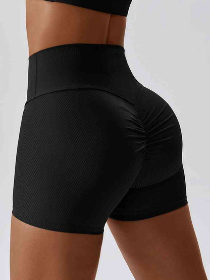 Short de sport coupe slim à large ceinture