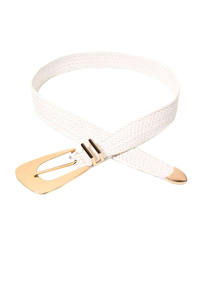 Ceinture tressée à boucle irrégulière