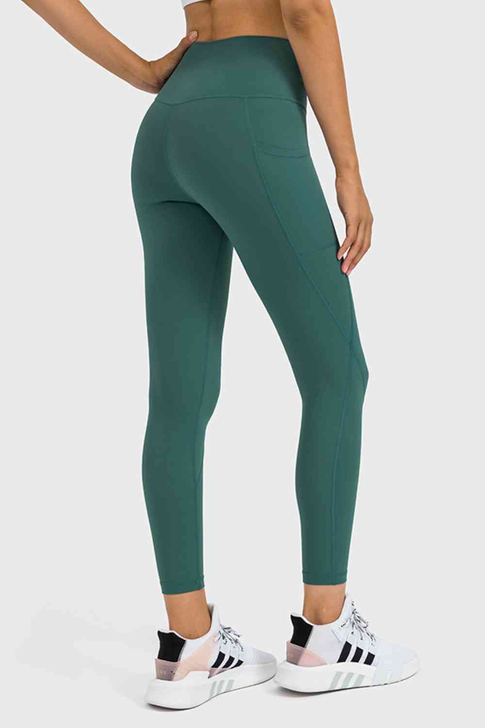 Leggings de yoga de talle alto con bolsillo lateral