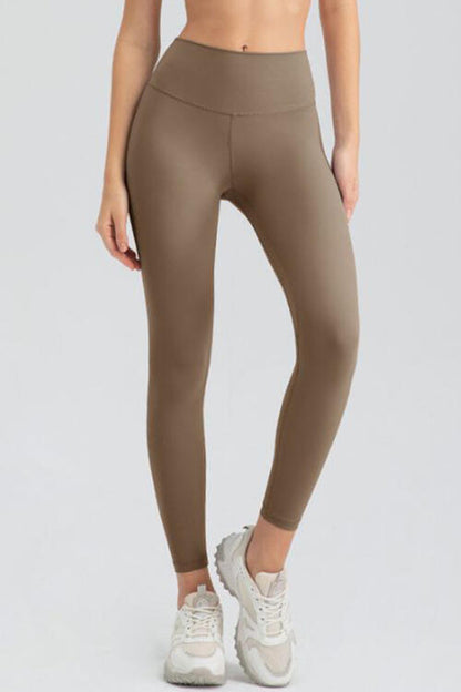 Leggings activos de corte slim con cinturilla ancha