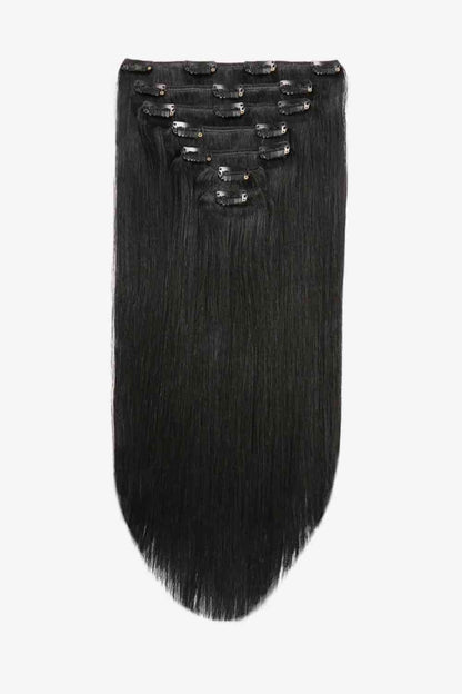 Extensions de cheveux humains indiens à clipser 18" 120 g