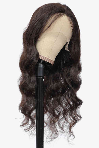 20" densidad natural del color el 150% del cabello humano de la Virgen de la onda del cuerpo de las pelucas del frente del cordón 13x4