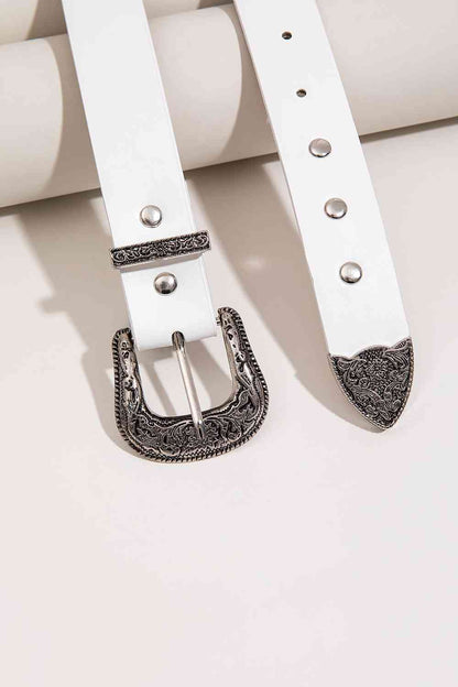 Ceinture cloutée en cuir PU