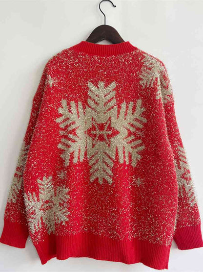 Pull col rond élément de Noël