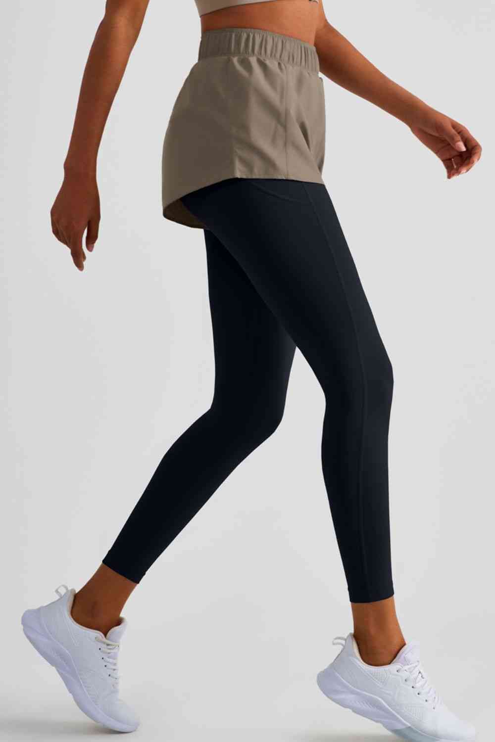 Elastic Waist Sports Leggings