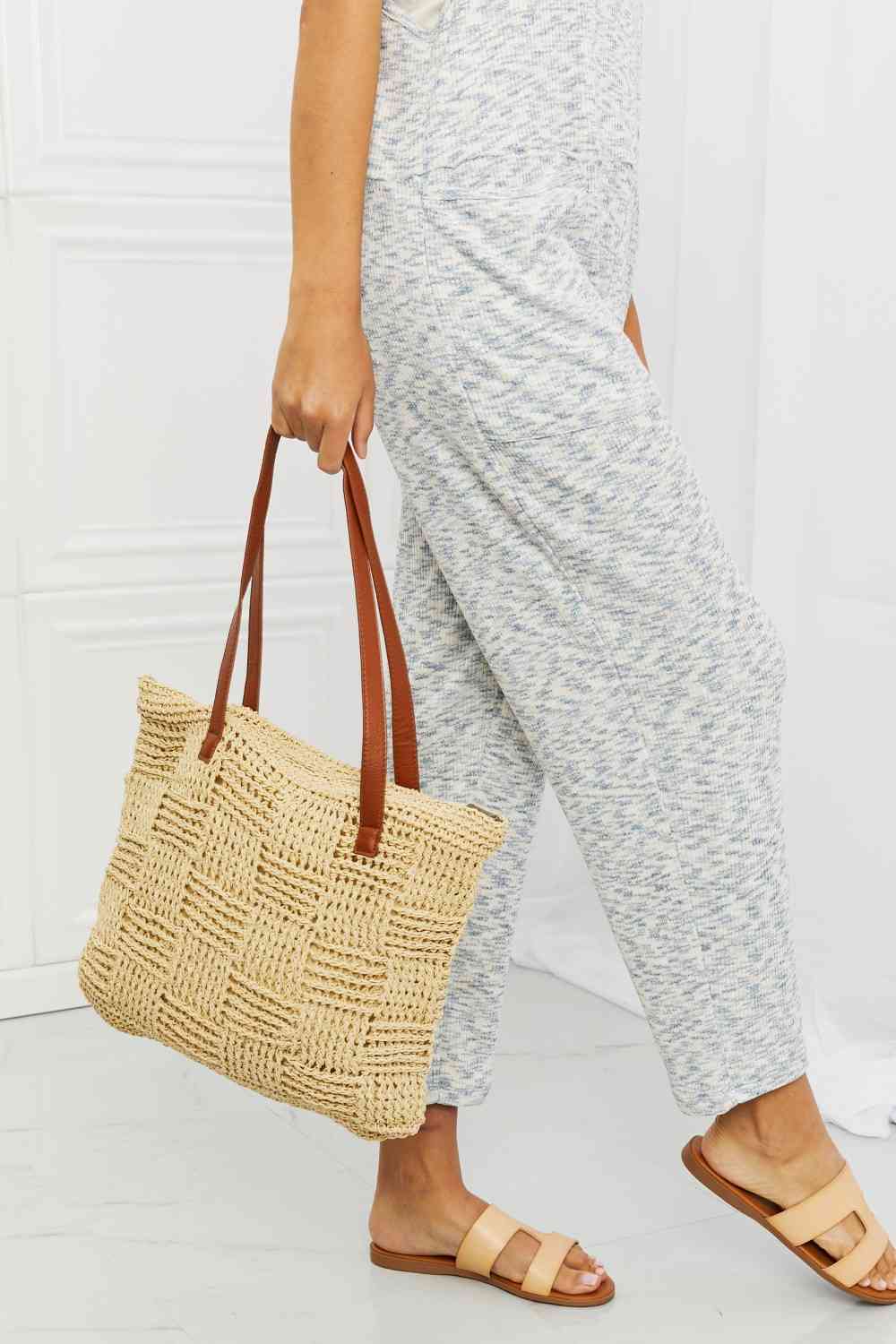 Sac fourre-tout en paille Fame Picnic Date