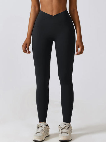 Leggings activos con cintura ancha